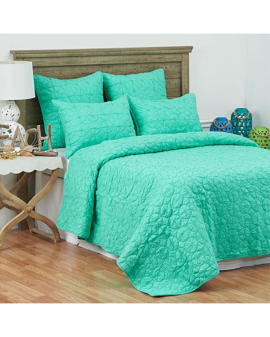 C & F Home Mara Solid Quilt In Green