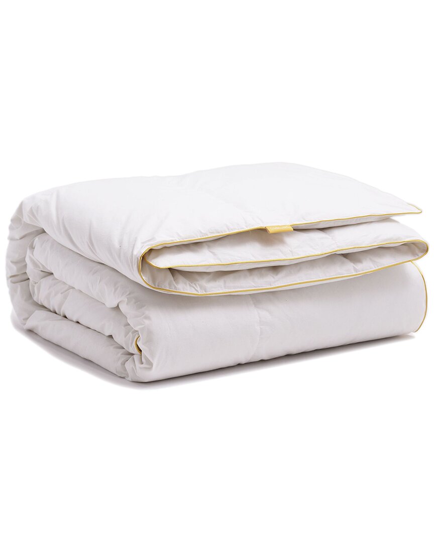 Simmons White Duck 90% Feather & 10% Down Microfiber Downproof Comforter
