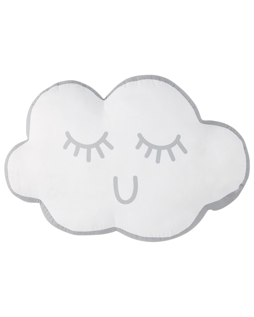 Mason And Mollie Mason & Mollie Novelty Cloud Shaped Pillow In White