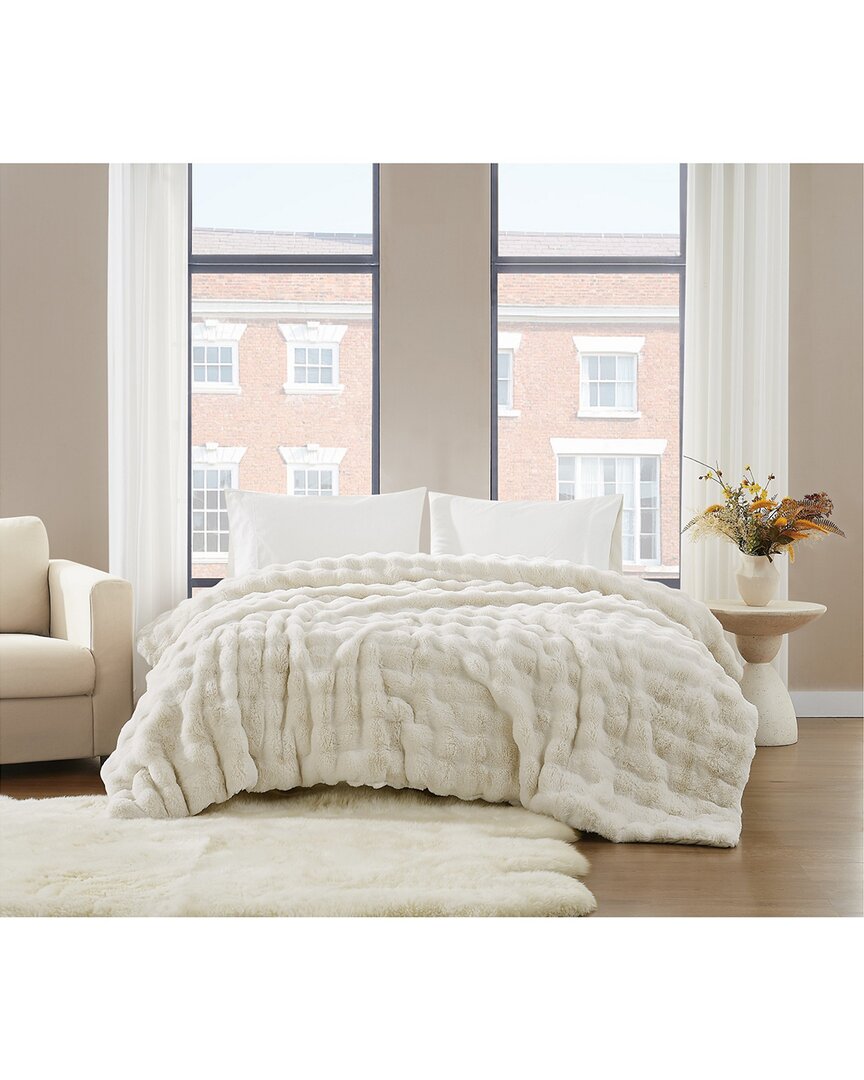 Brooklyn Loom Bubble Ivory Blanket In White
