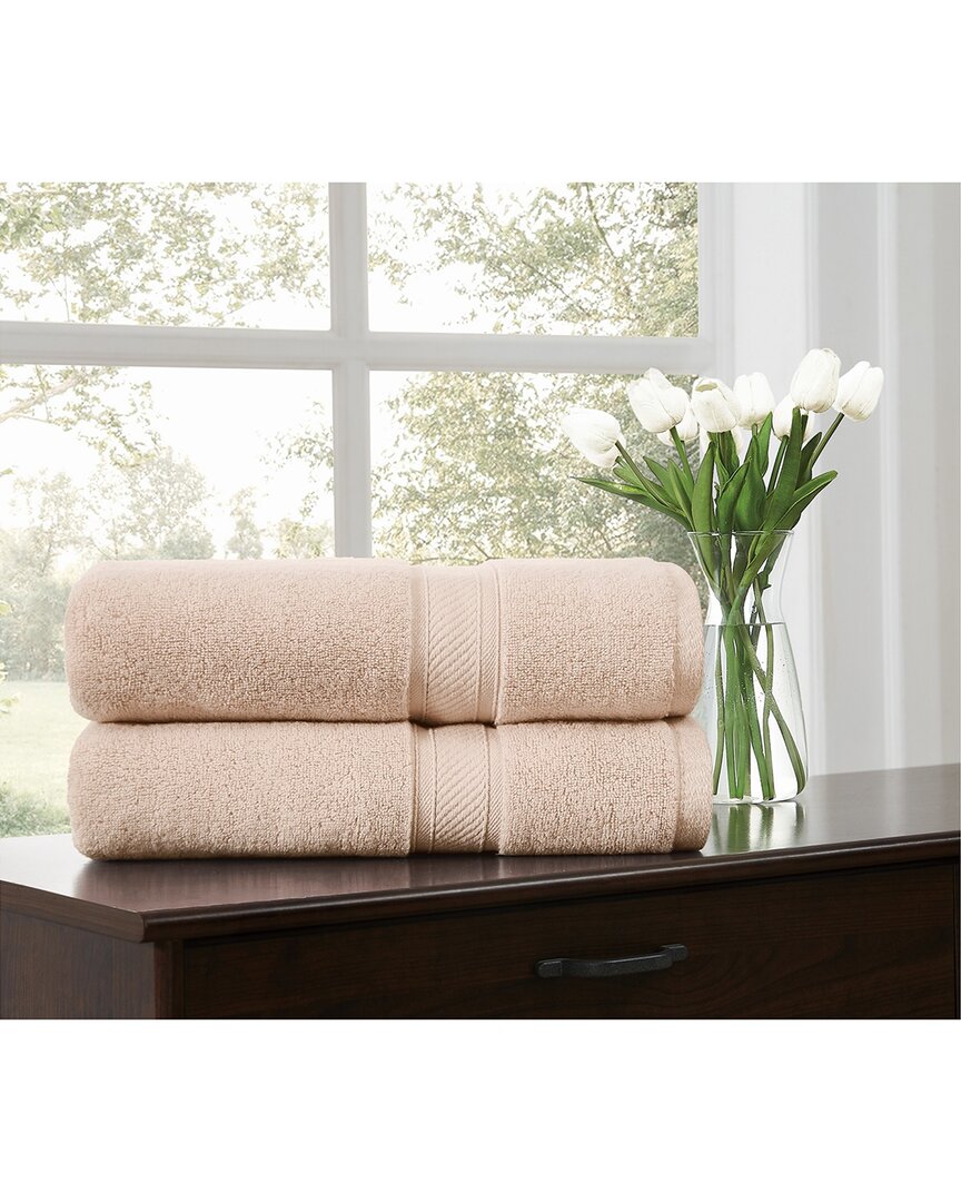 Royal Velvet Regal Plush 2pc Bath Sheet In Neutral