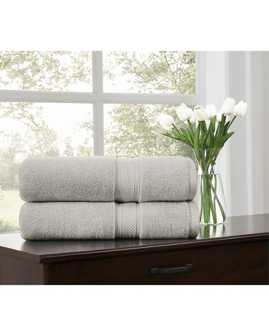 Royal Velvet Regal Plush 2pc Bath Sheet In White