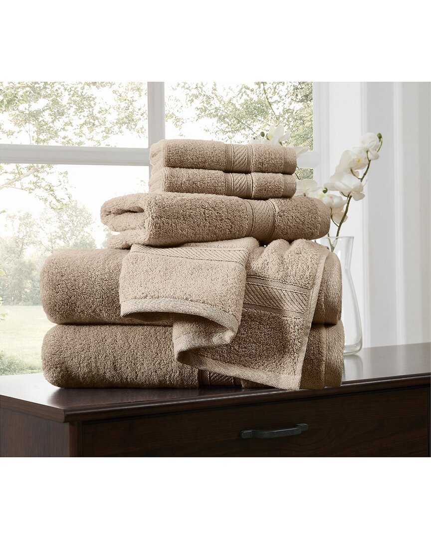 Royal Velvet Regal Plush 6pc Towel Set In Brown