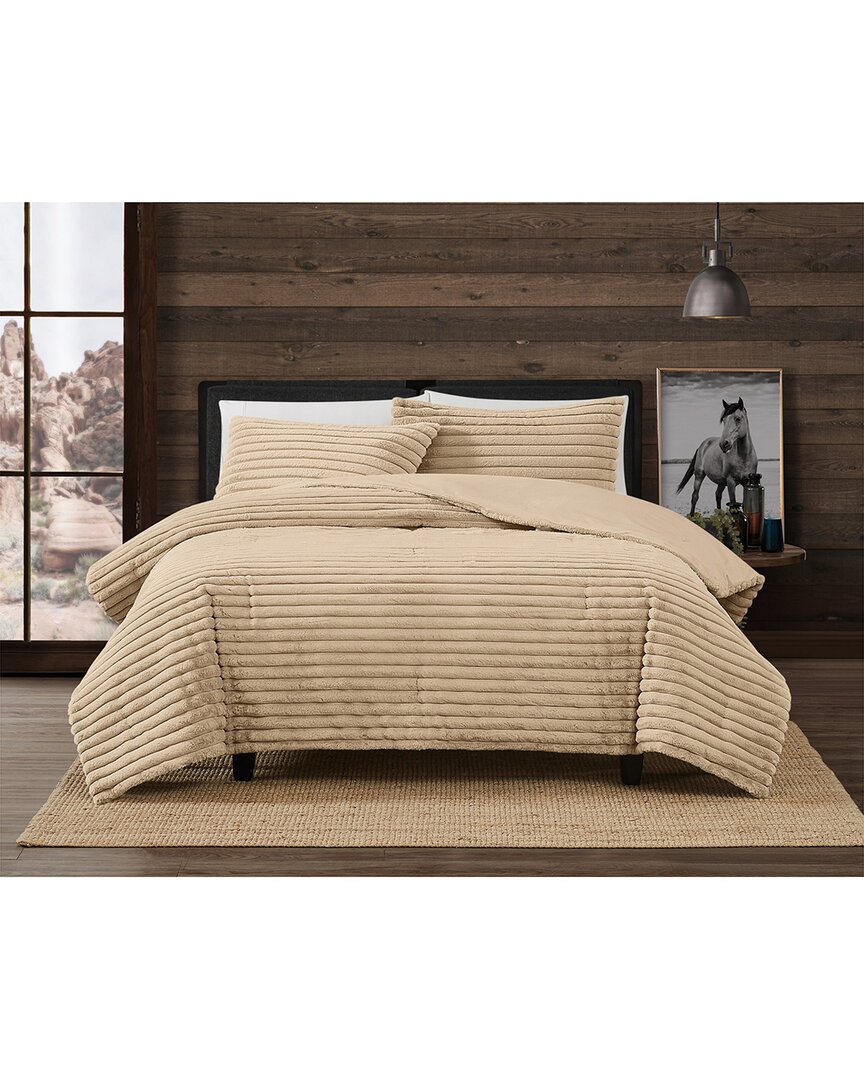 Frye Channel Comforter Set In Brown
