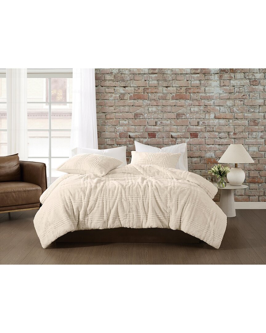 Brooklyn Loom Carved Comforter Set In Neutral