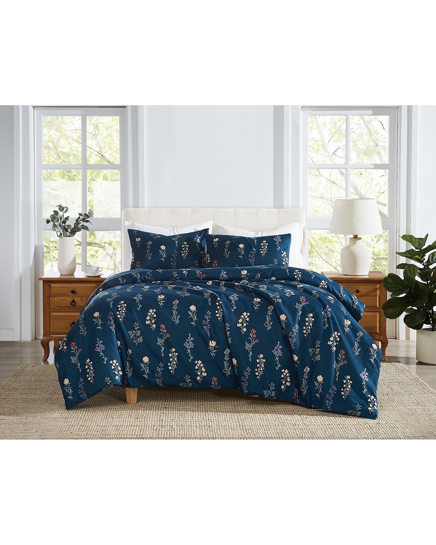 Cannon Avery Floral Comforter Set In Blue