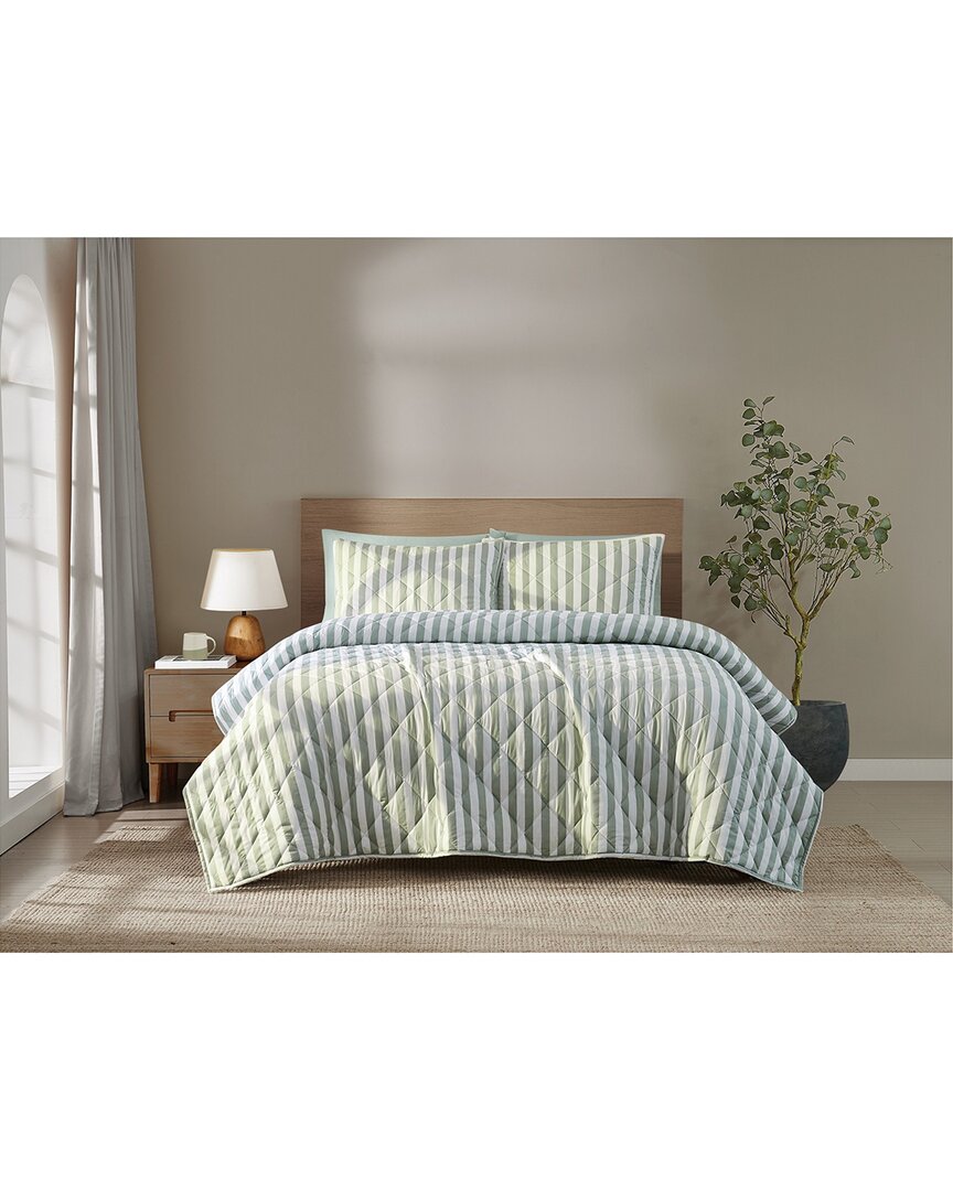 Brooklyn Loom Levi Stripe Quilt Set In Multi