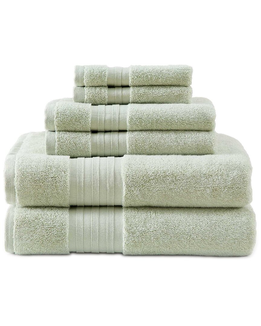 Martha Stewart Skyland Manor 100% Cotton 6pc Towel Set In Green