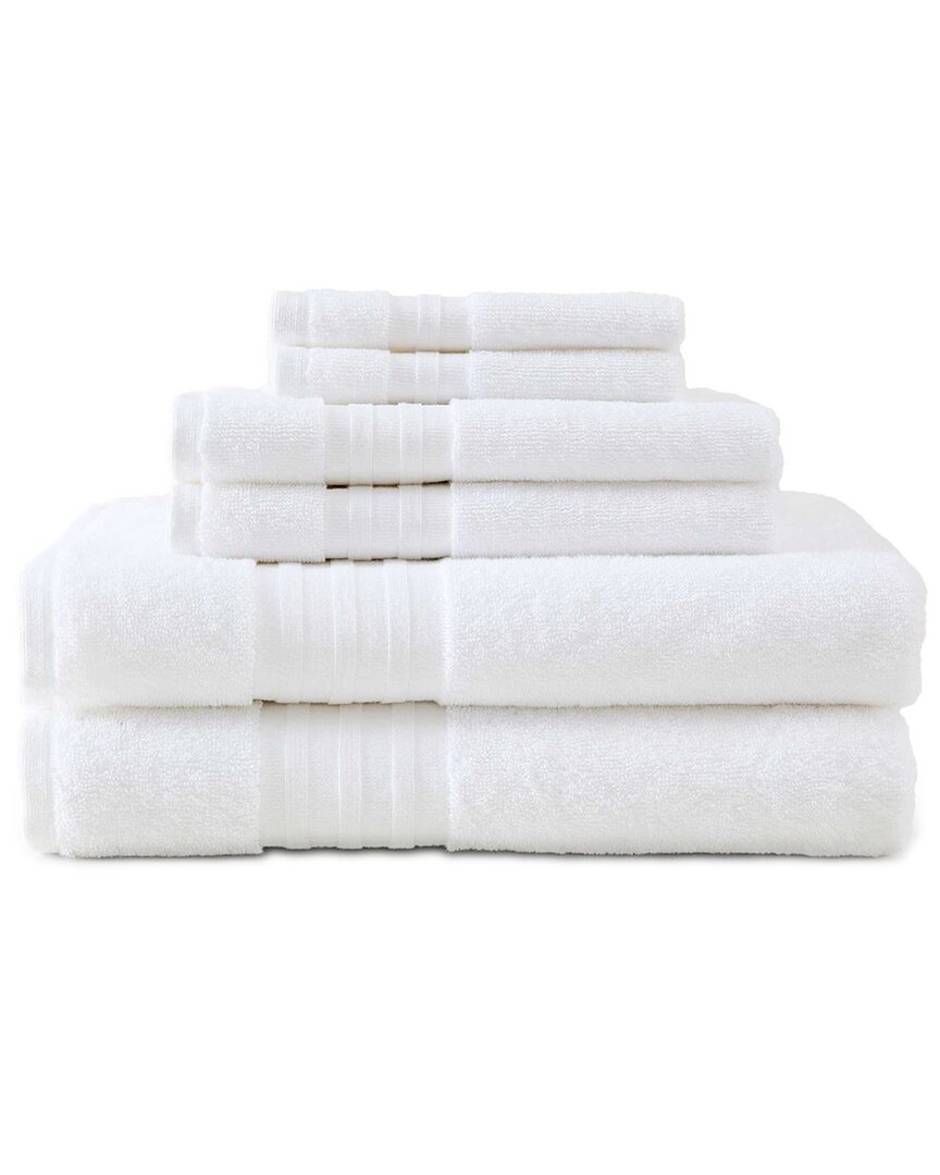 Martha Stewart Skyland Manor 100% Cotton 6pc Towel Set In White
