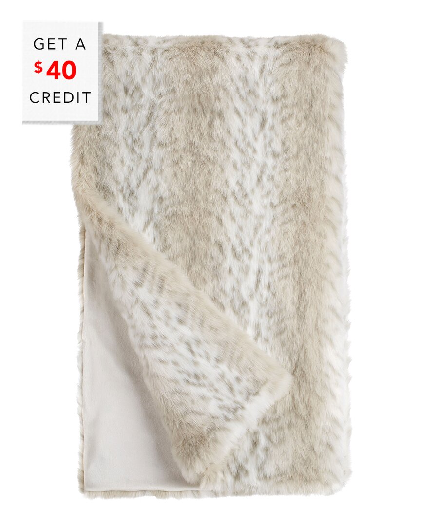 Shop Fabulous Furs Donna Salyers' Fabulous-furs Limited Edition Throw With $40 Credit