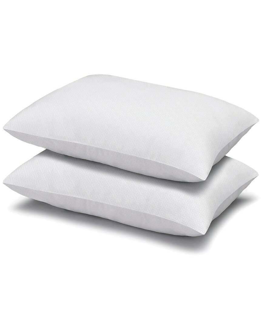 Ella Jayne Set Of 2 Simple Comfort Down Alternative Pillows, Medium Density, Standard Size In White