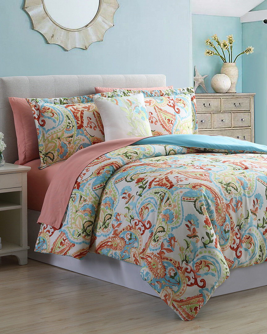 MODERN THREADS MODERN THREADS 8PC PRINTED REVERSIBLE COMPLETE BED SET 