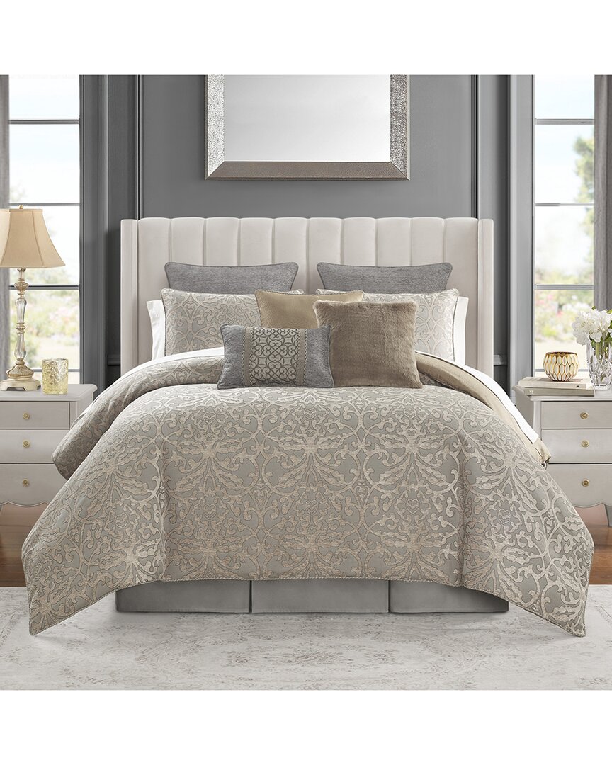Waterford Carrick 6pc Comforter Set In Silver