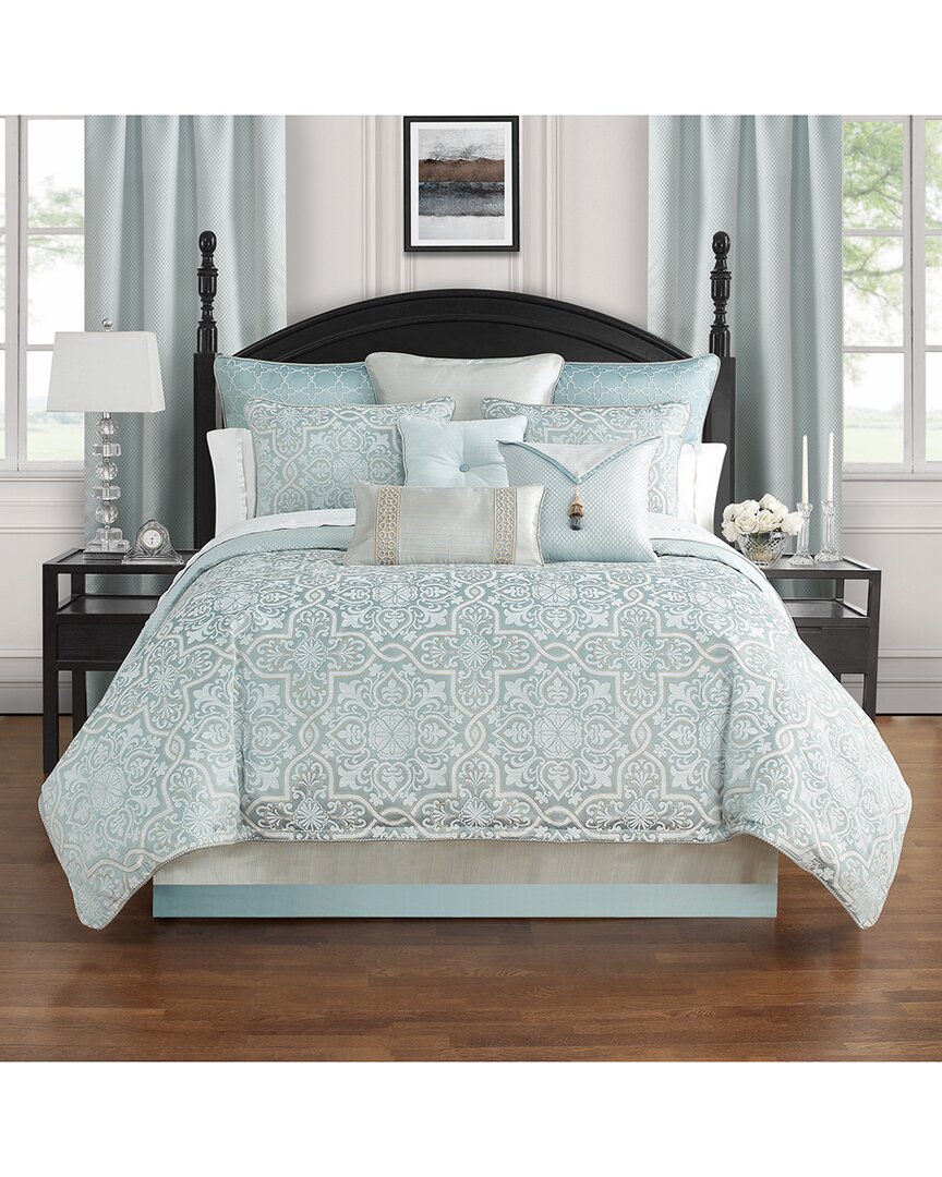 Shop Waterford Arezzo 6pc Comforter Set In Blue
