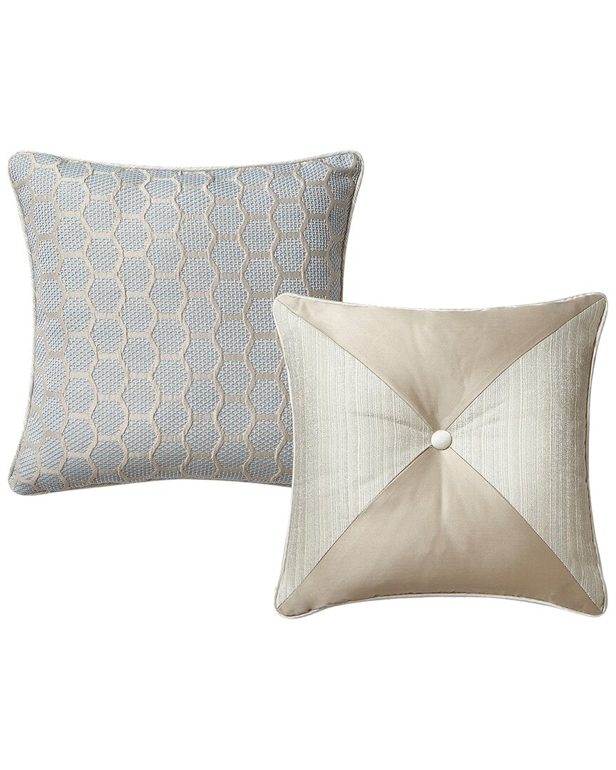 Shop Waterford Springdale Set Of 2 Decorative Pillows In Multicolor