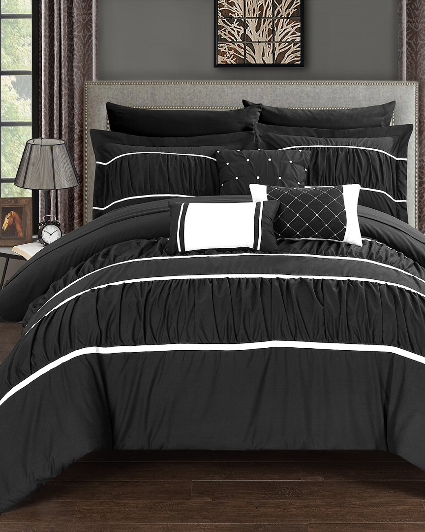 CHIC HOME CHIC HOME AERO 10PC BED IN A BAG COMFORTER SET