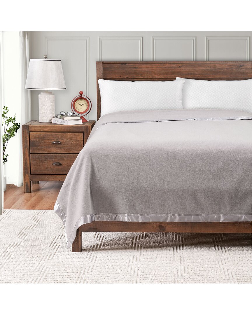 Jackaroo Essential Australian Merino Wool Blanket In Gray