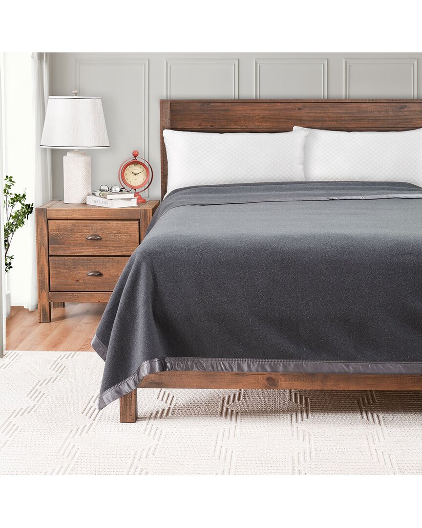 Jackaroo Essential Australian Merino Wool Blanket In Gray