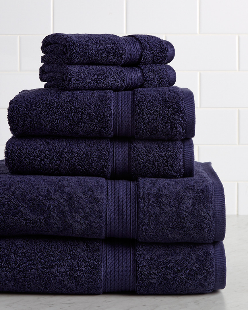 Superior Highly Absorbent 6pc Ultra Plush Solid Towel Set