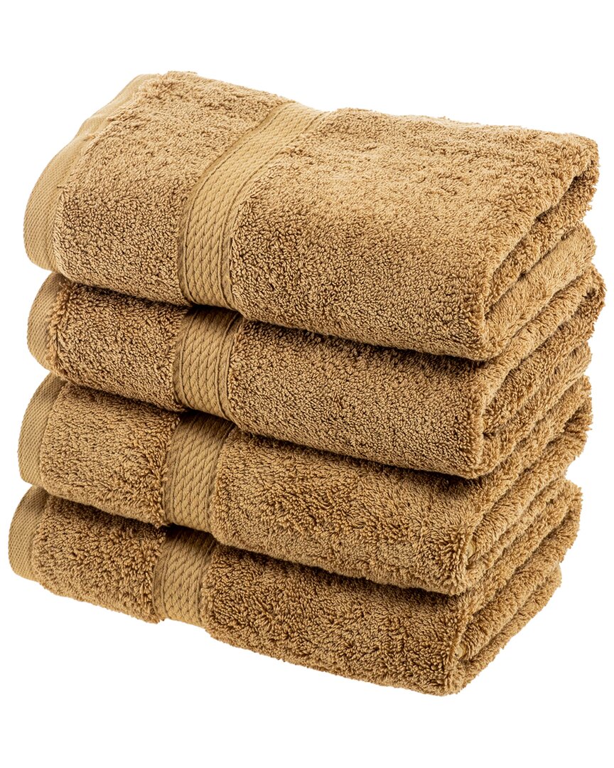 Superior Highly Absorbent 4pc Ultra Plush Hand Towel Set