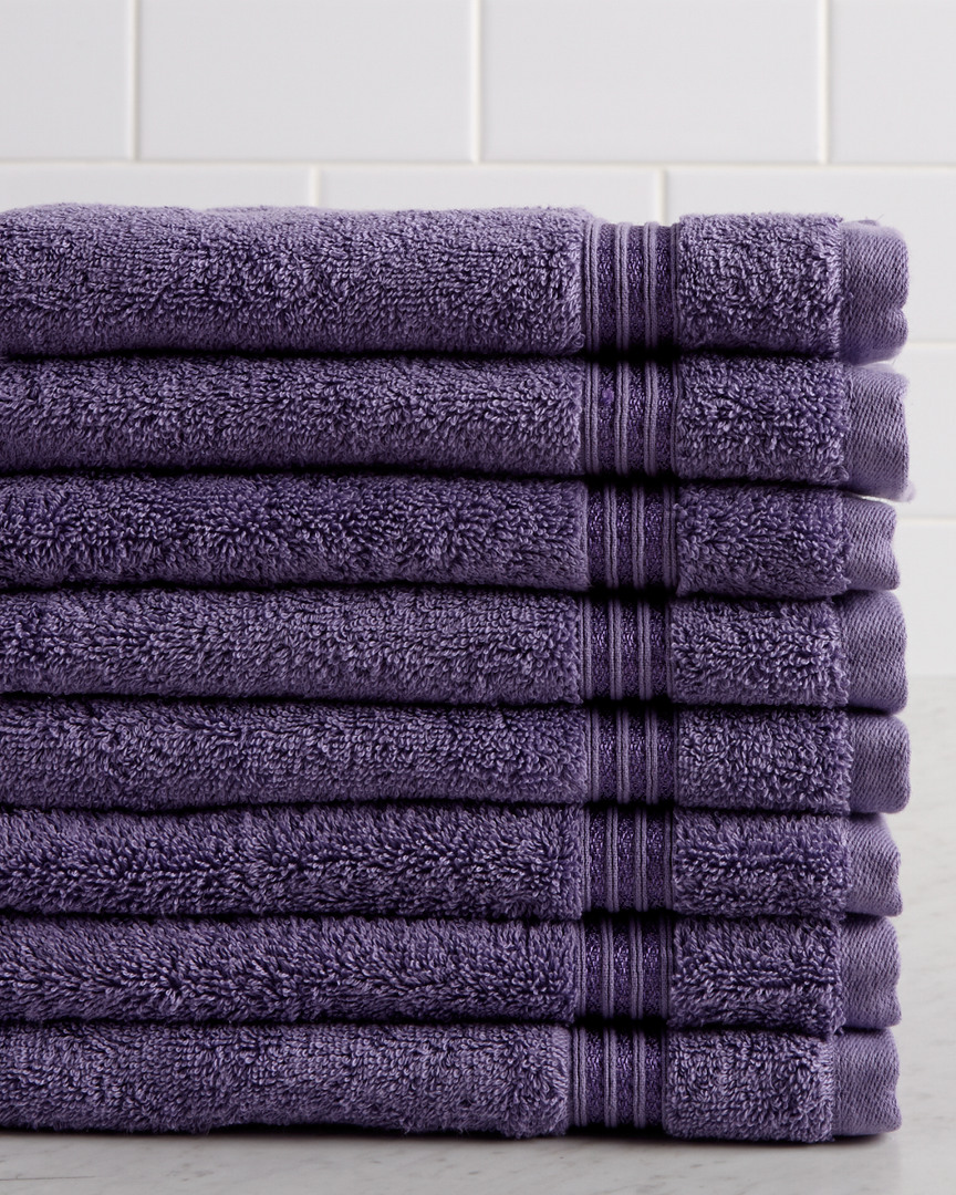 Superior Solid Soft 8pc Absorbent Hand Towel Set