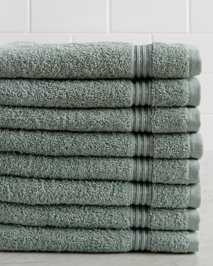 Superior Solid Soft 8pc Absorbent Hand Towel Set