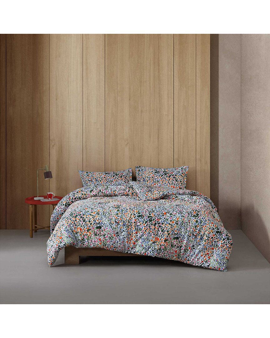 Marimekko Rantaniitty Cotton Percale Duvet Set In Multi