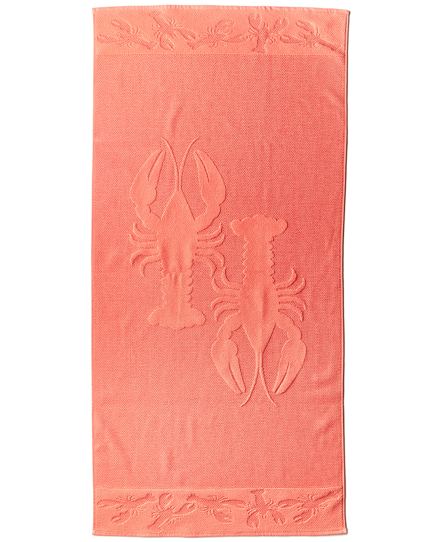 Image of Dohler Sculpted Double Jacquard Lobsters Beach Towel