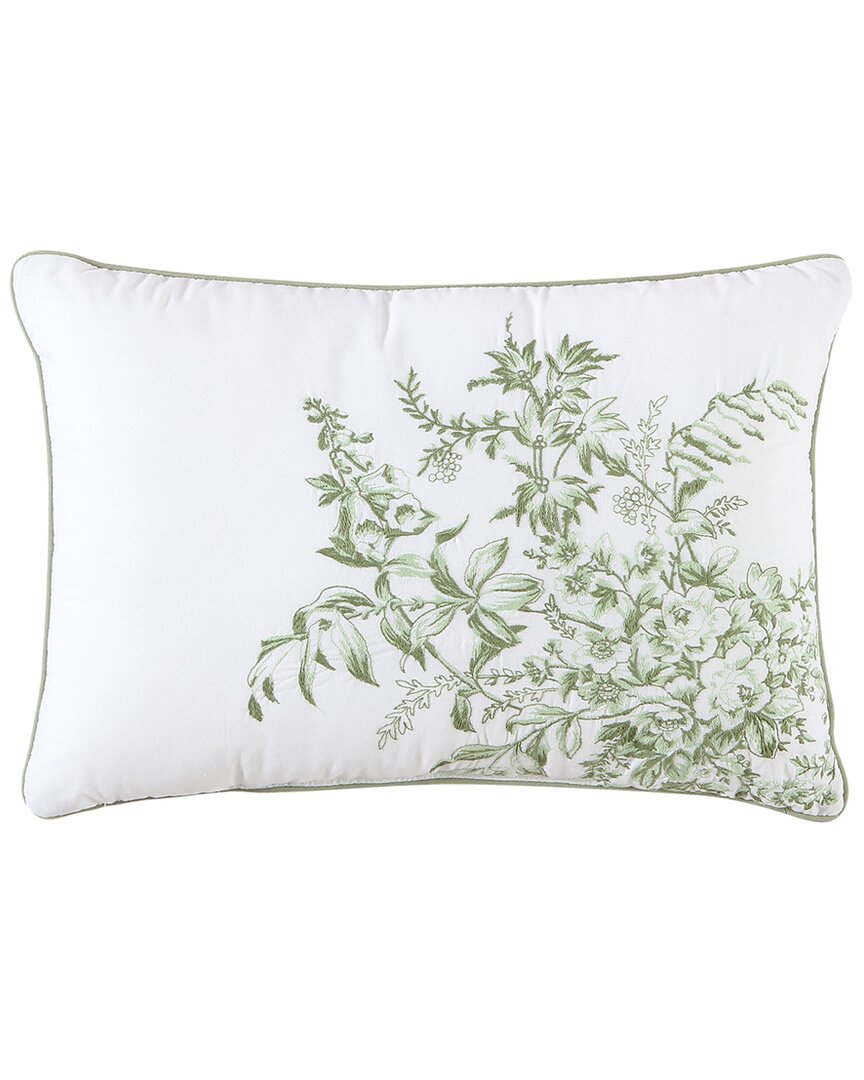 Shop Laura Ashley Bedford Decorative Pillow In Green