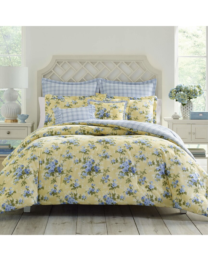 Laura Ashley Cassidy Duvet Cover Set In Yellow