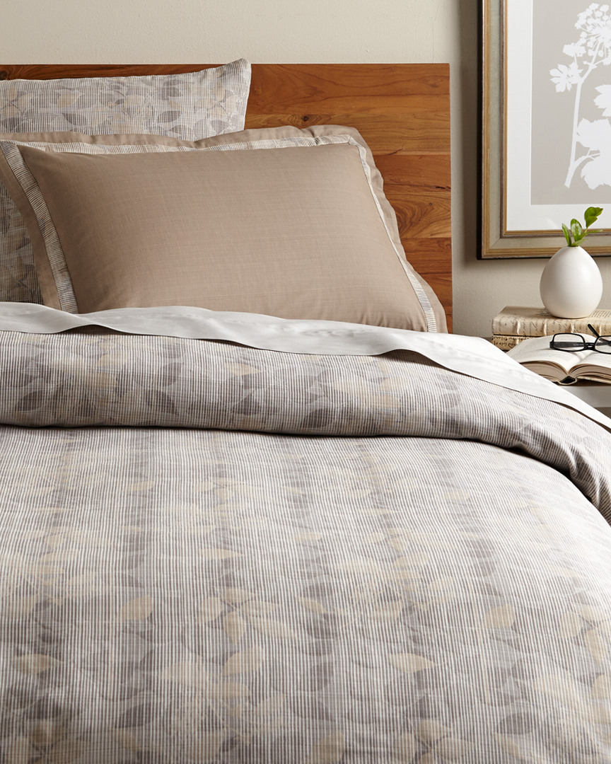 Belle Epoque Falling Leaves Duvet Collection In Brown