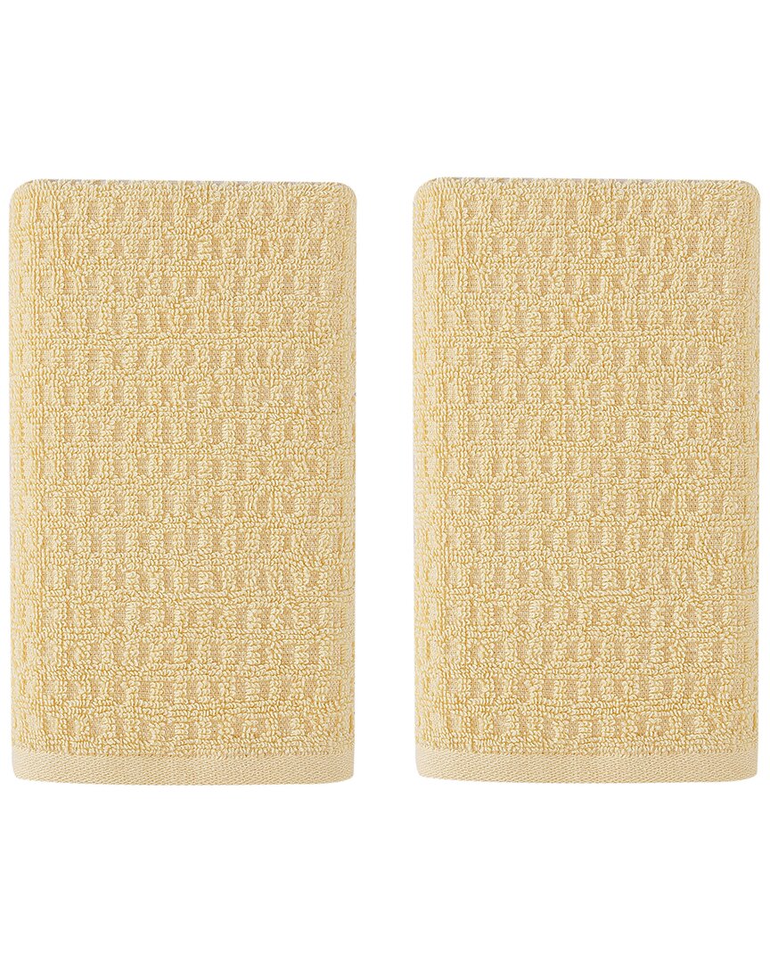 Tommy Bahama Set Of 2 Northern Pacific Terry Hand Towels In Yellow