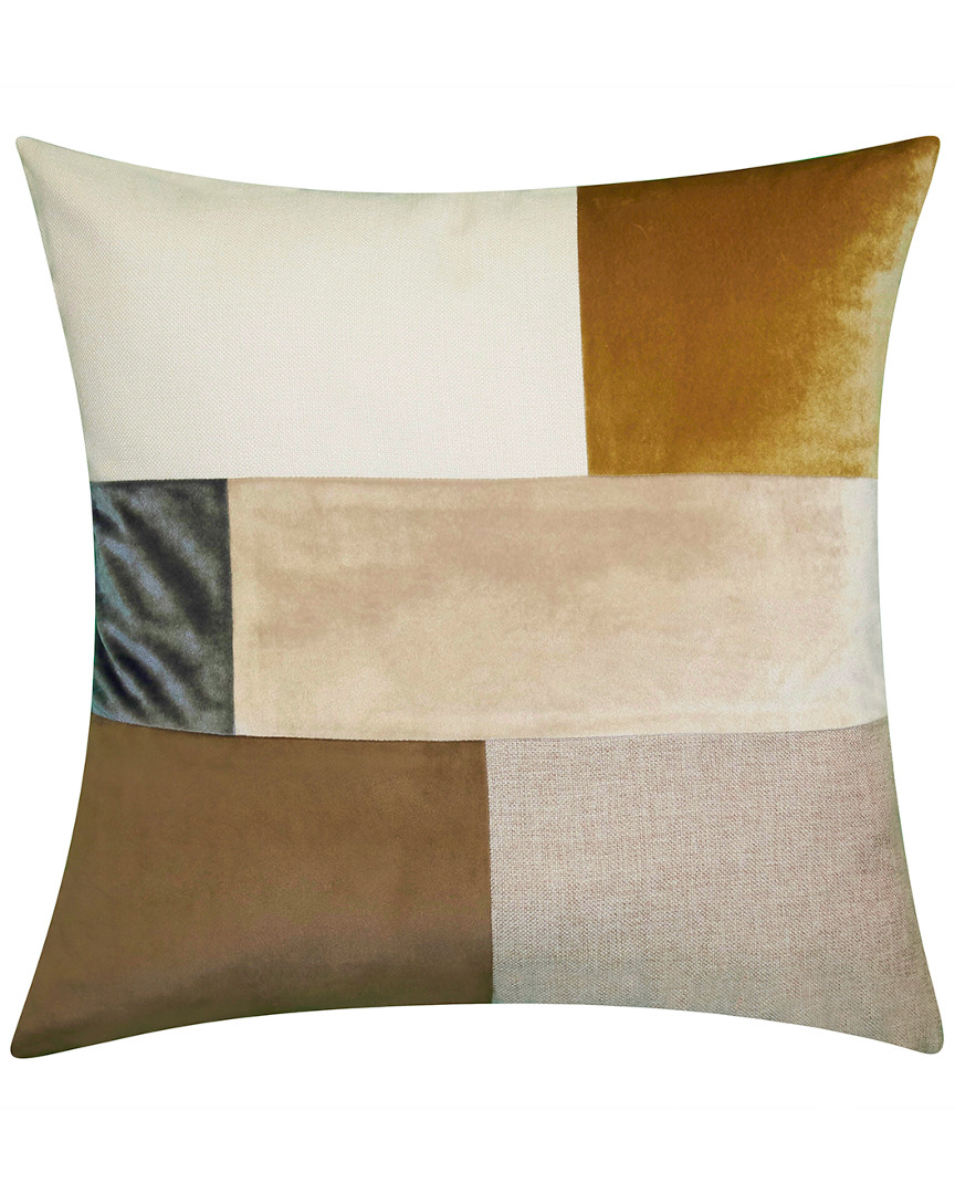 Edie Home Canaby Color Block Decorative Pillow In Multi