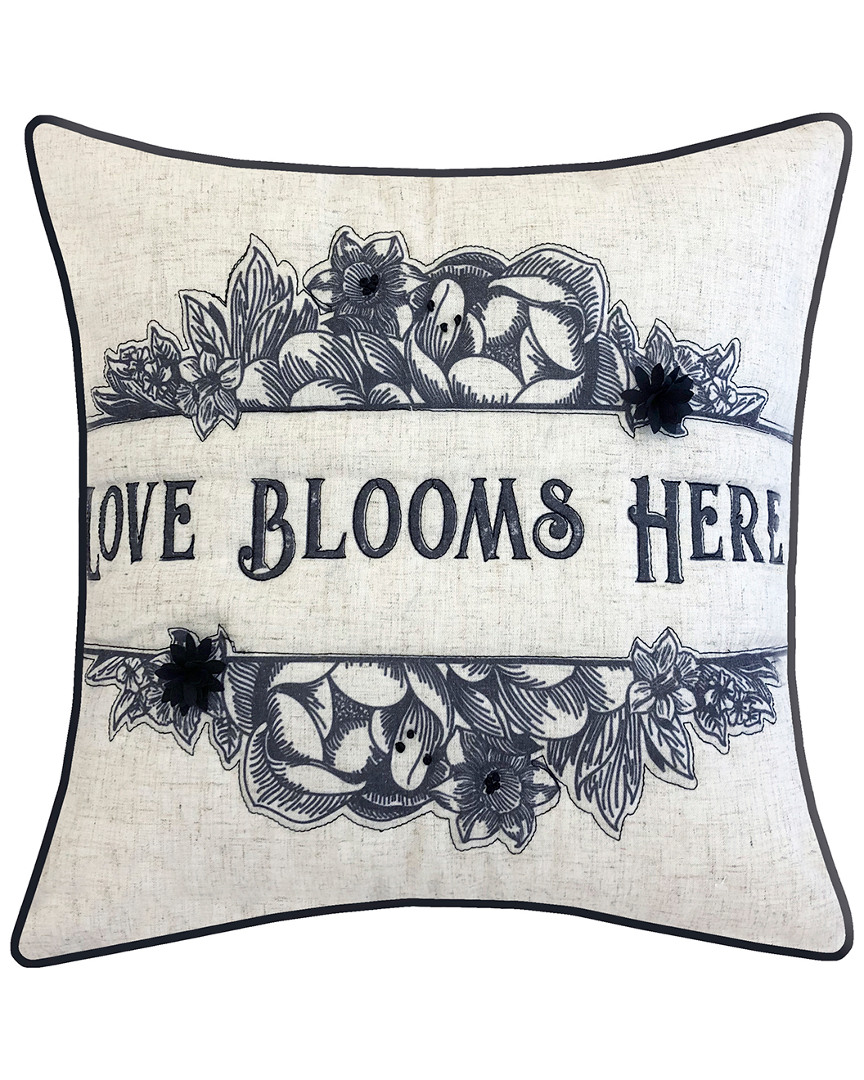 Nybg New York Botanical Garden Love Blooms 20x20 Throw Pillow In Multi