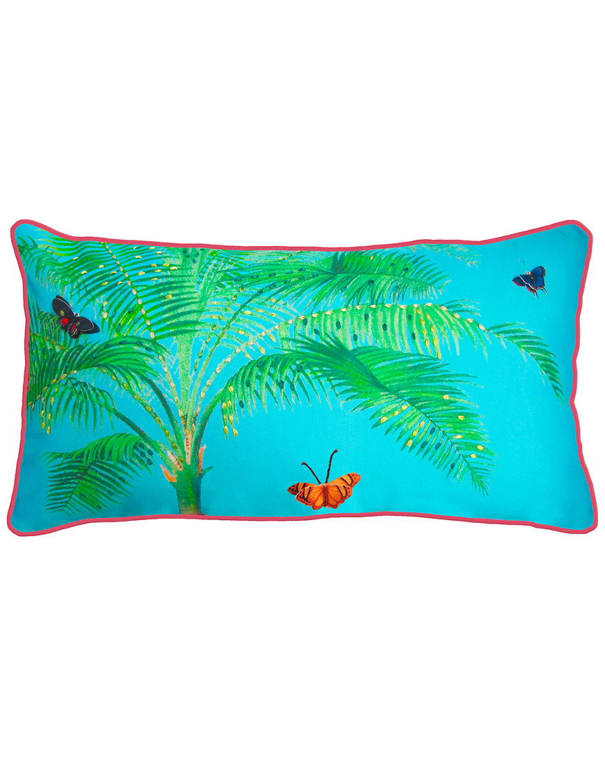 Nybg Butterfly Palm Indoor/outdoor Decorative Pillow In Multi