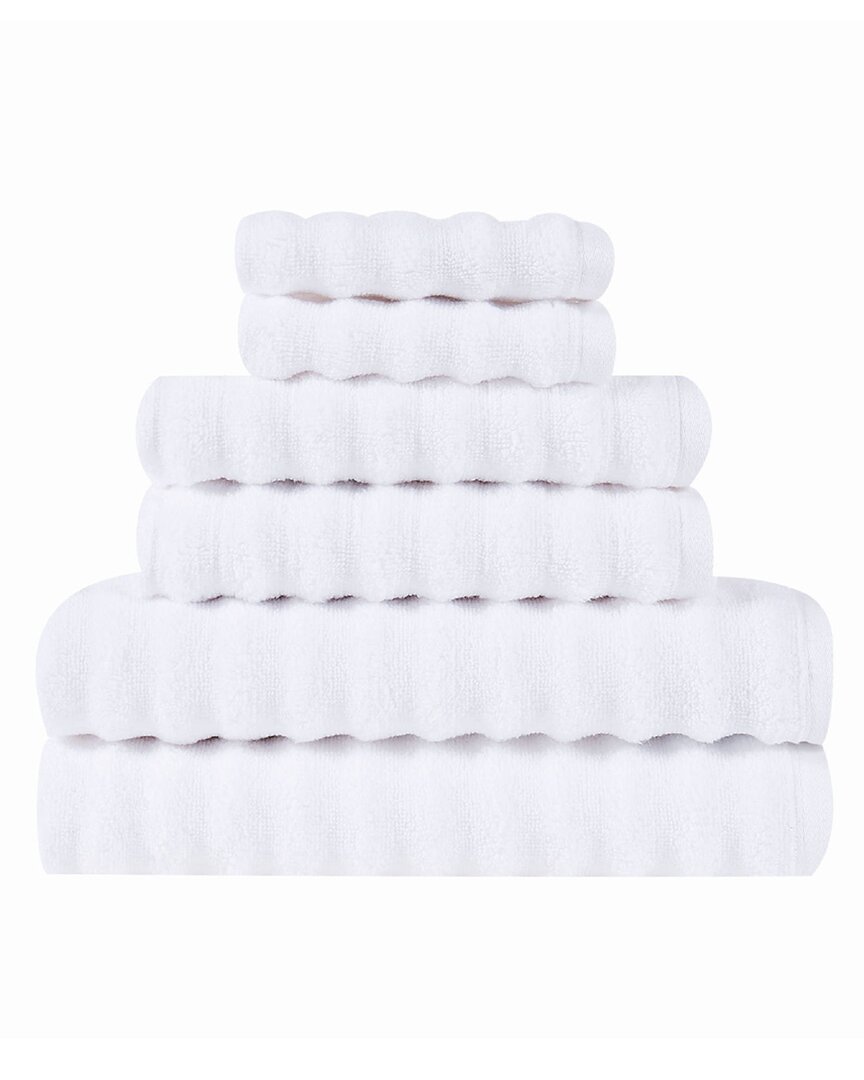 Truly Soft Zero Twist 6pc Towel Set In White