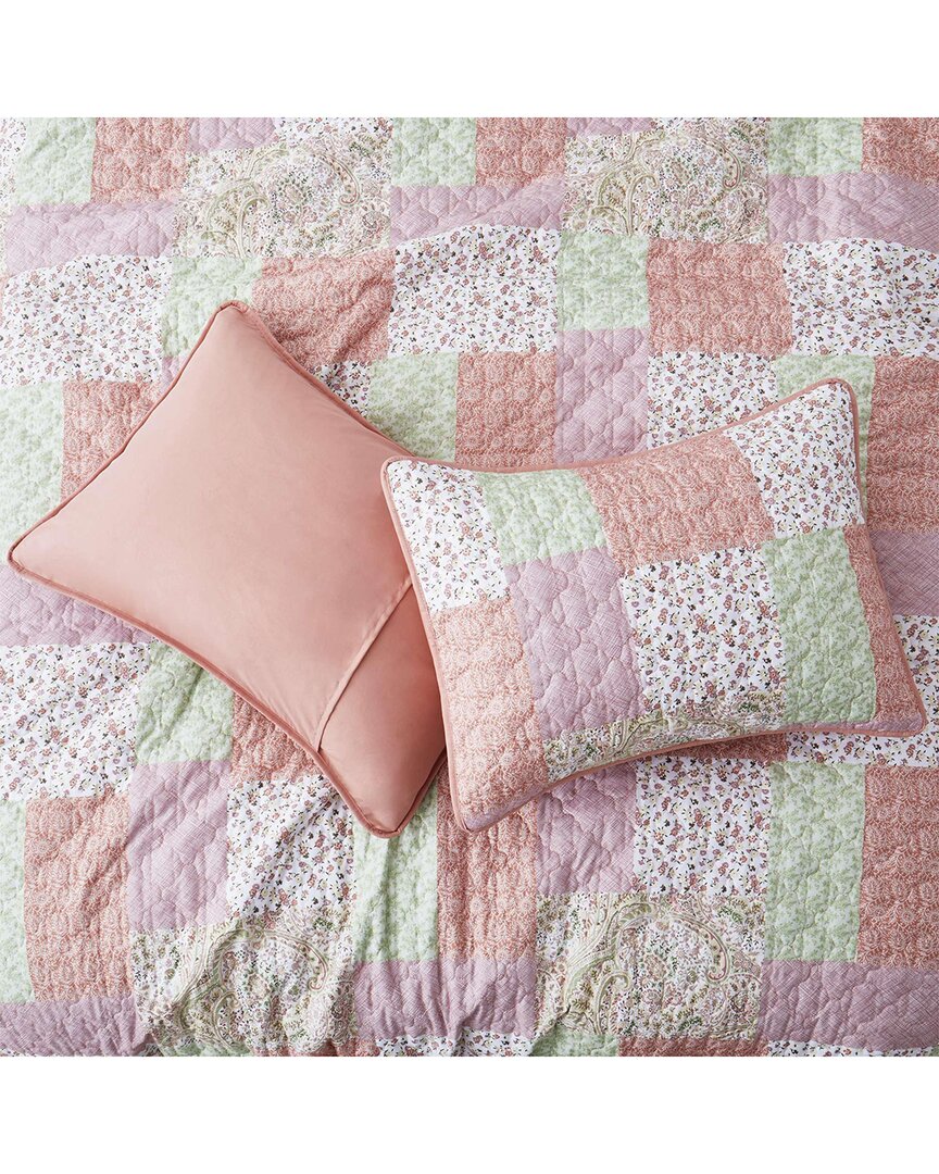 Unikome Floral & Geometric Printed Coverlet Set