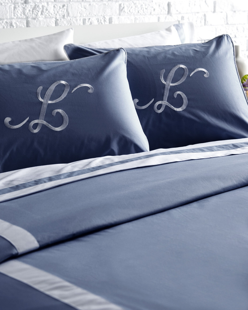 Montague & Capulet Monogrammed Haute Hotel Queen Duvet Set, (a-z)