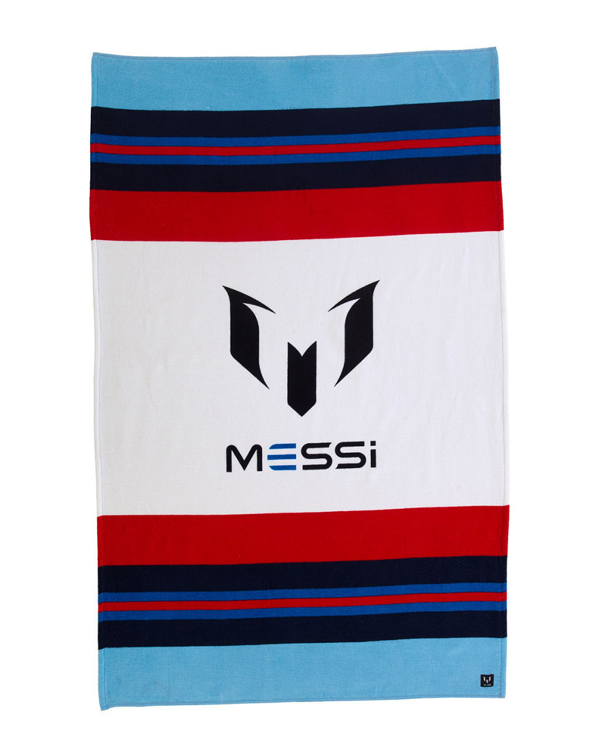 Image of The Messi Signature Stripe Beach Towel