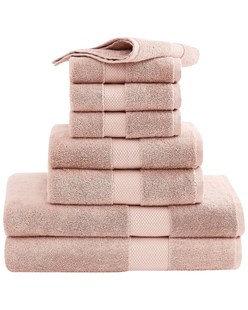 Christian Siriano Ny Plush Turkish Cotton 8pc Towel Set In Pink