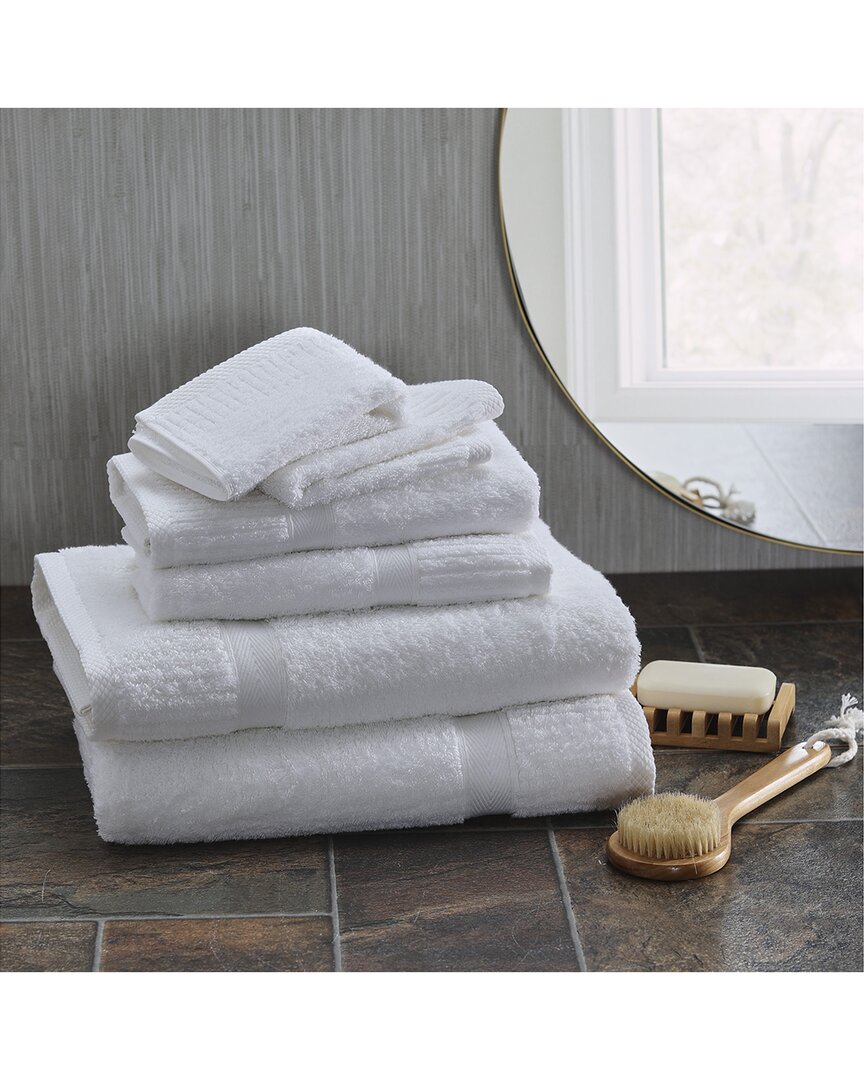 Cuddledown 300 Thread Count Grande Hotel 6pc Towel Set In White