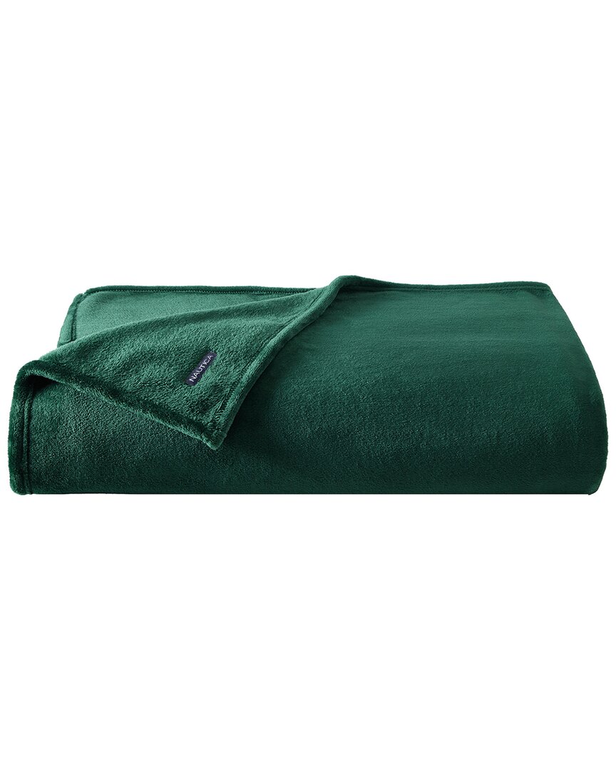 Shop Nautica Ultra Soft Plush Fleece Blanket