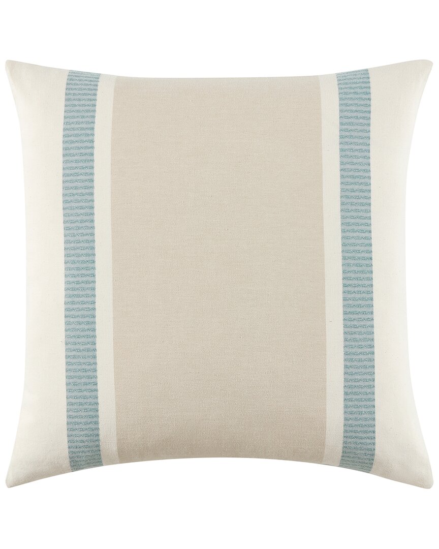 White Sand Breeze Square Decorative Throw Pillow Cover