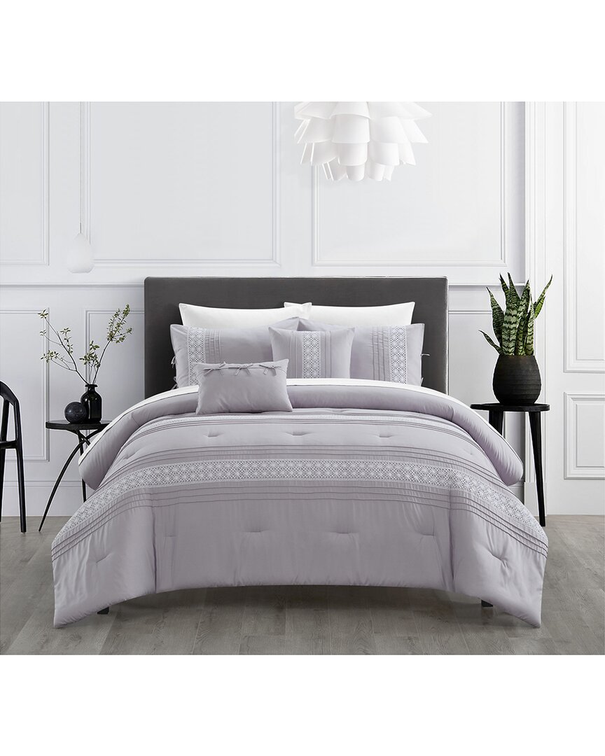 Chic Home Bryne Comforter Set In Lilac
