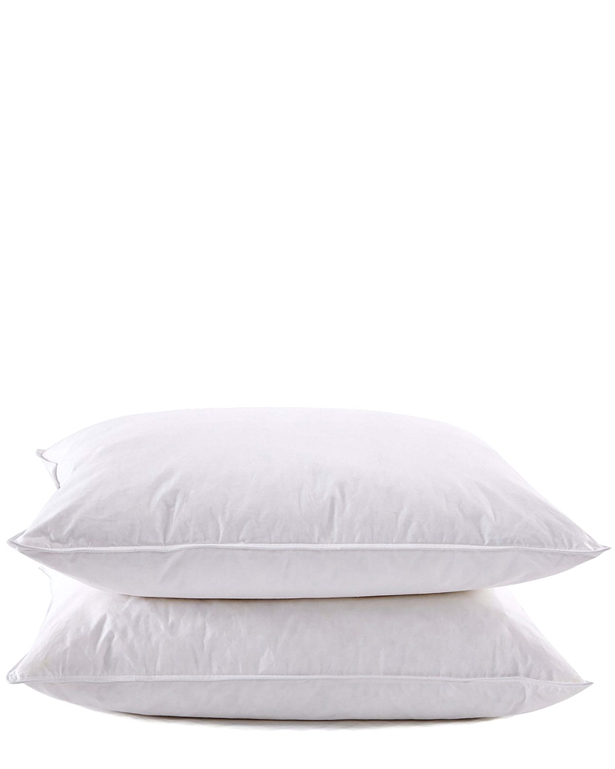 Puredown White Goose Feather And Down Pillow Pack