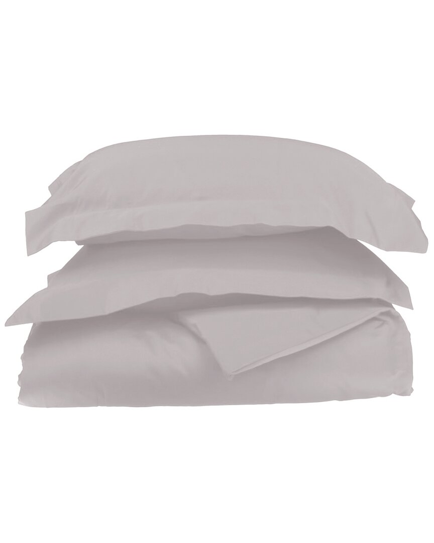Superior 1000 Thread Count Solid Duvet Cover Set In Platinum