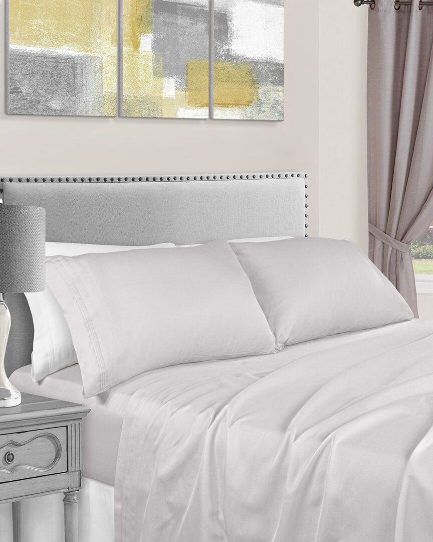 Superior 1500 Thread Count Solid Duvet Cover Set In Platinum