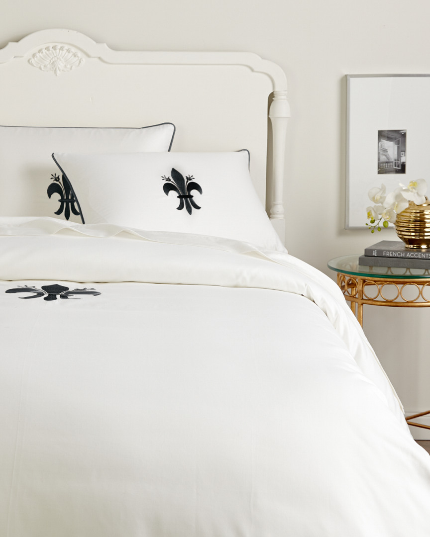 Montague & Capulet 400tc Fleur De Lis Embroidery Duvet Collection