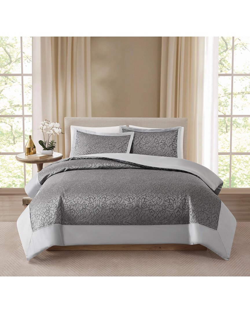 Borghese Roma Coventry Duvet Set In Gray