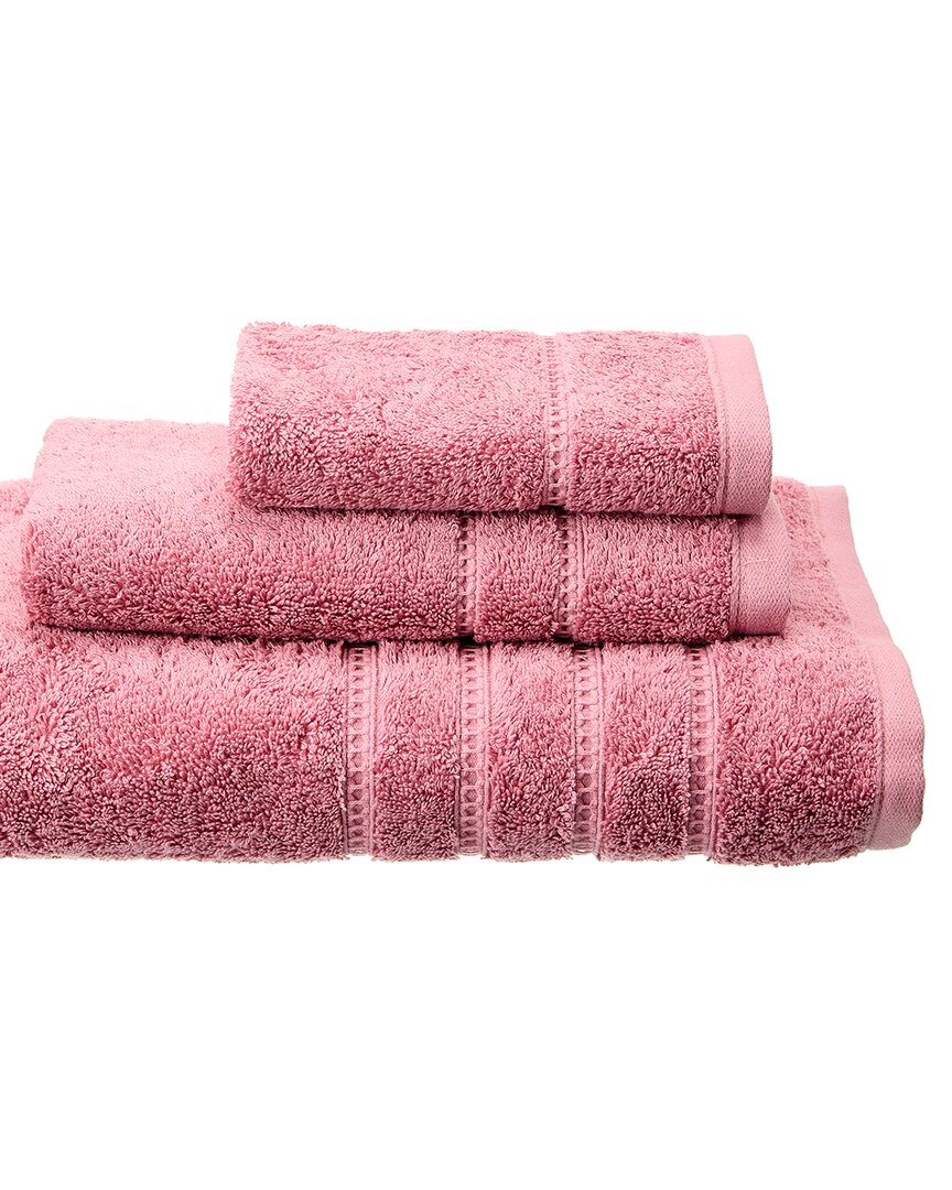 Espalma Resort 3pc Bath Towel Set In Pink